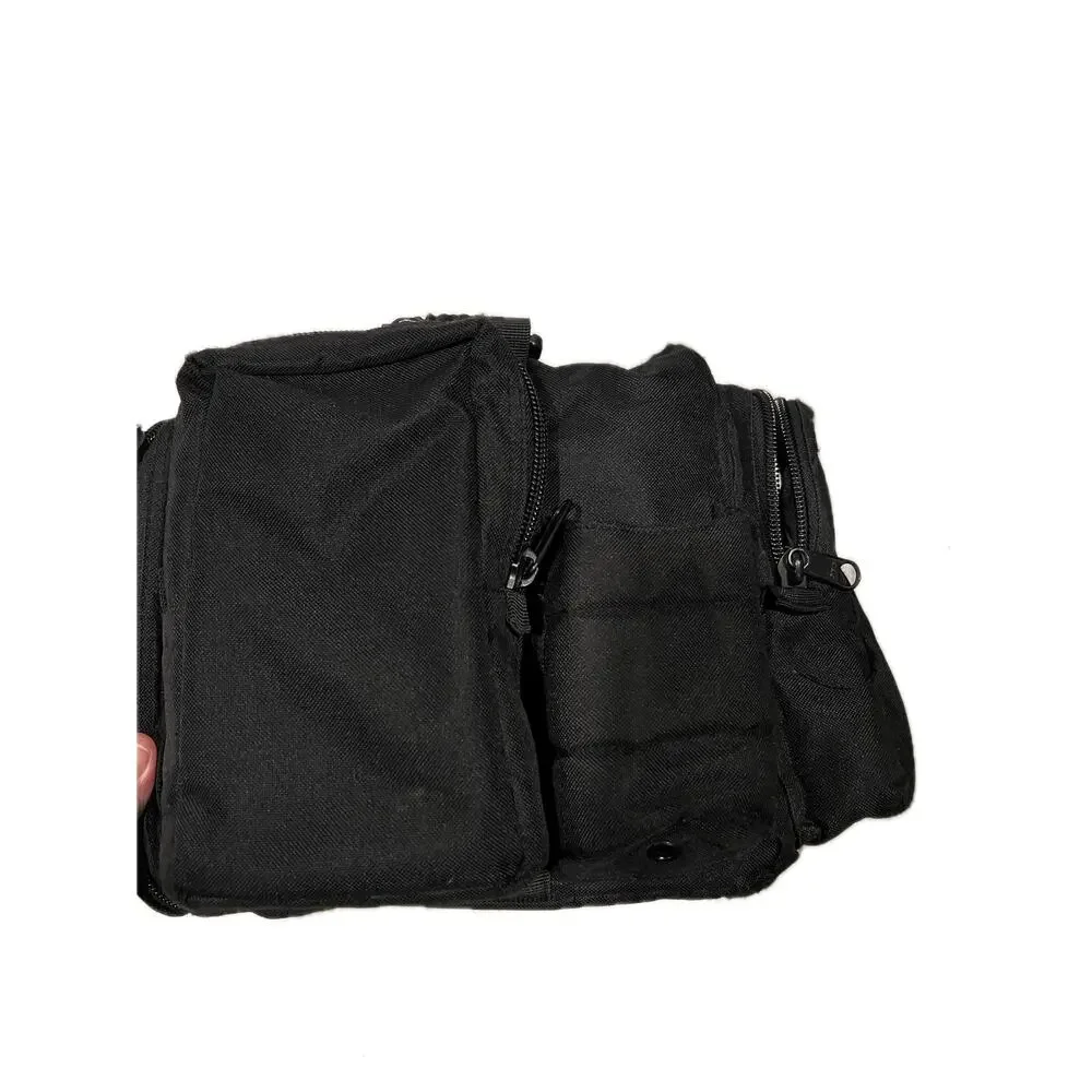 XL Tactical Canvas Black Item Duffel Bag 20